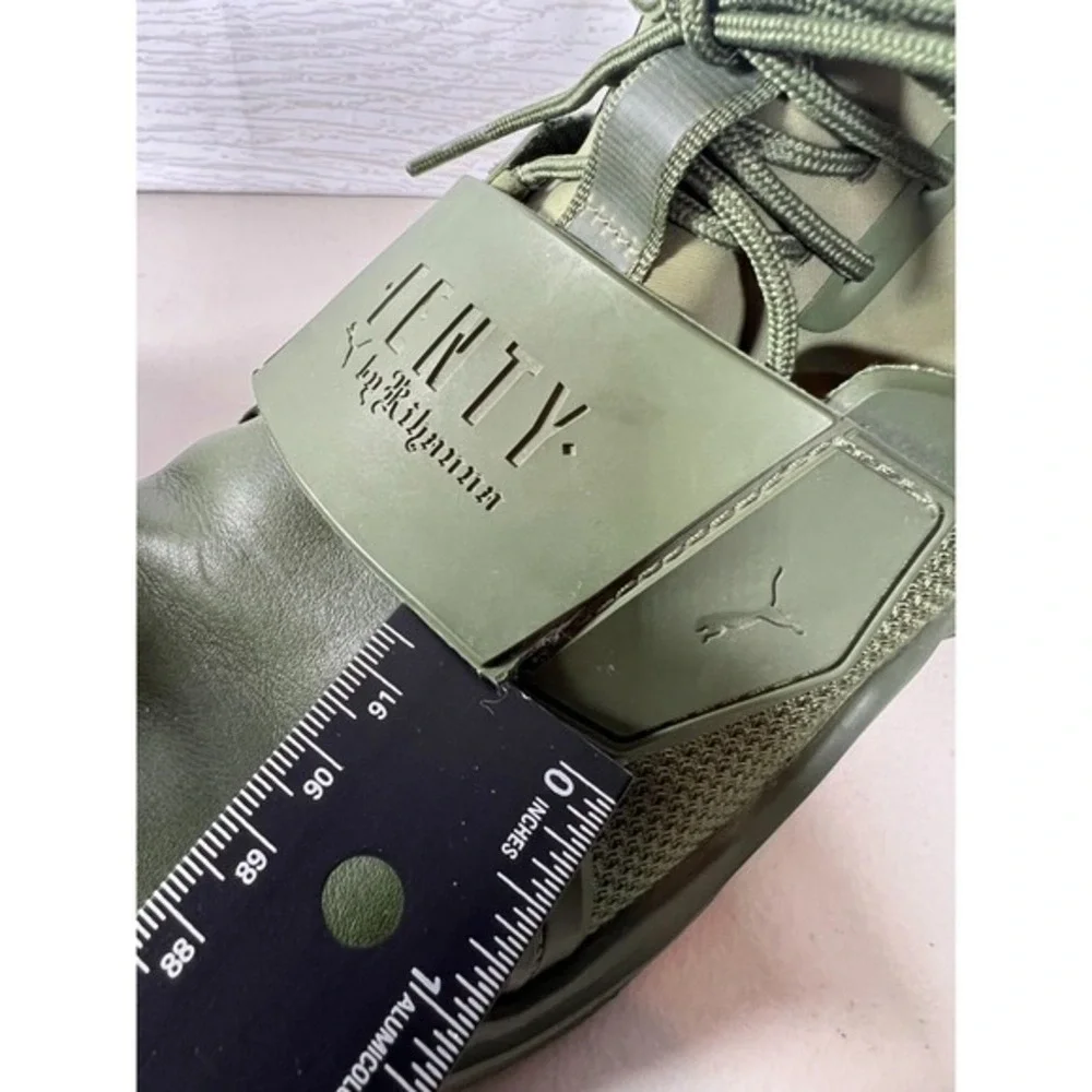 Fenty by Rihanna Puma Womens X Trainer Green Running Shoes Sneakers Size 7.5